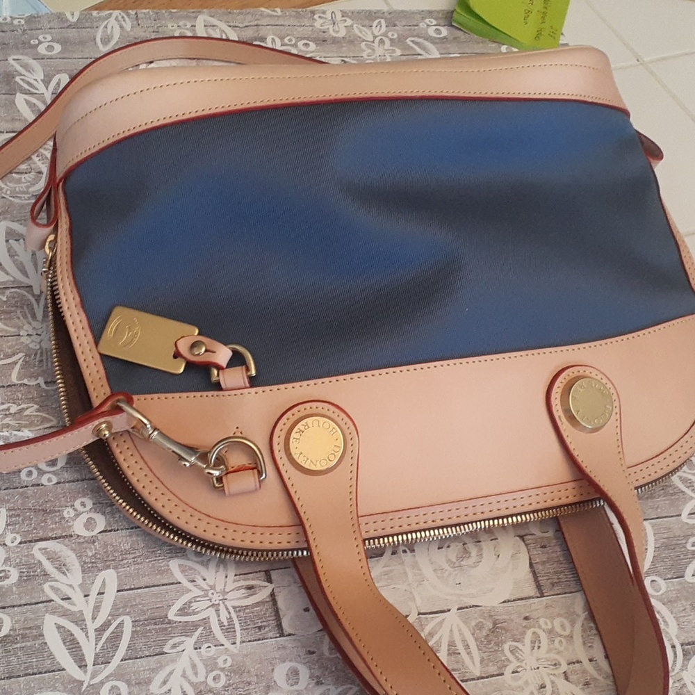 Dooney and Bourke blue cream bag
